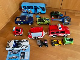 Playmobil Fahrzeug und Helikopter Kumult