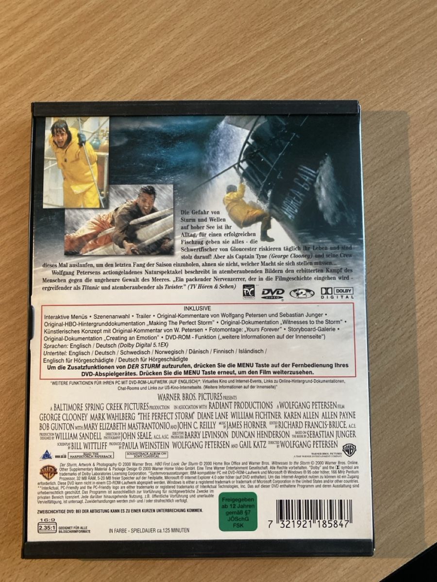 Tutti i DVDs: DVD Der Sturm, Clooney – Usato da Dulliken venduto da Zuchu 1