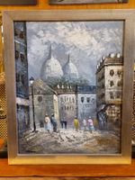 Ölgemälde Paris Montmartre signiert 58x47