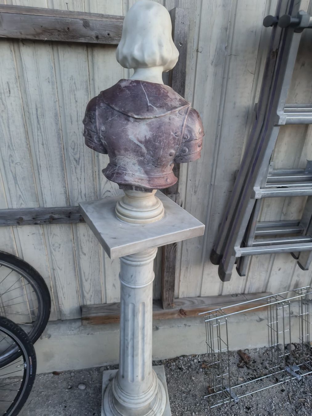Sculture & Statue: Büste mit Sockel Marmor signiert 1911 – Usato da Oey venduto da Parkplatzbrocki 3