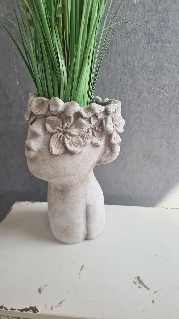 Vasi per fiori: Shabby- chic Deko Pflanzentopf mega cool – Nuovo e nell'imballaggio originale da Böttstein venduto da decodor-angi 1