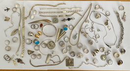 Umfangreiches Schmucklot,  925 SILBER, für Flohmarkt usw.