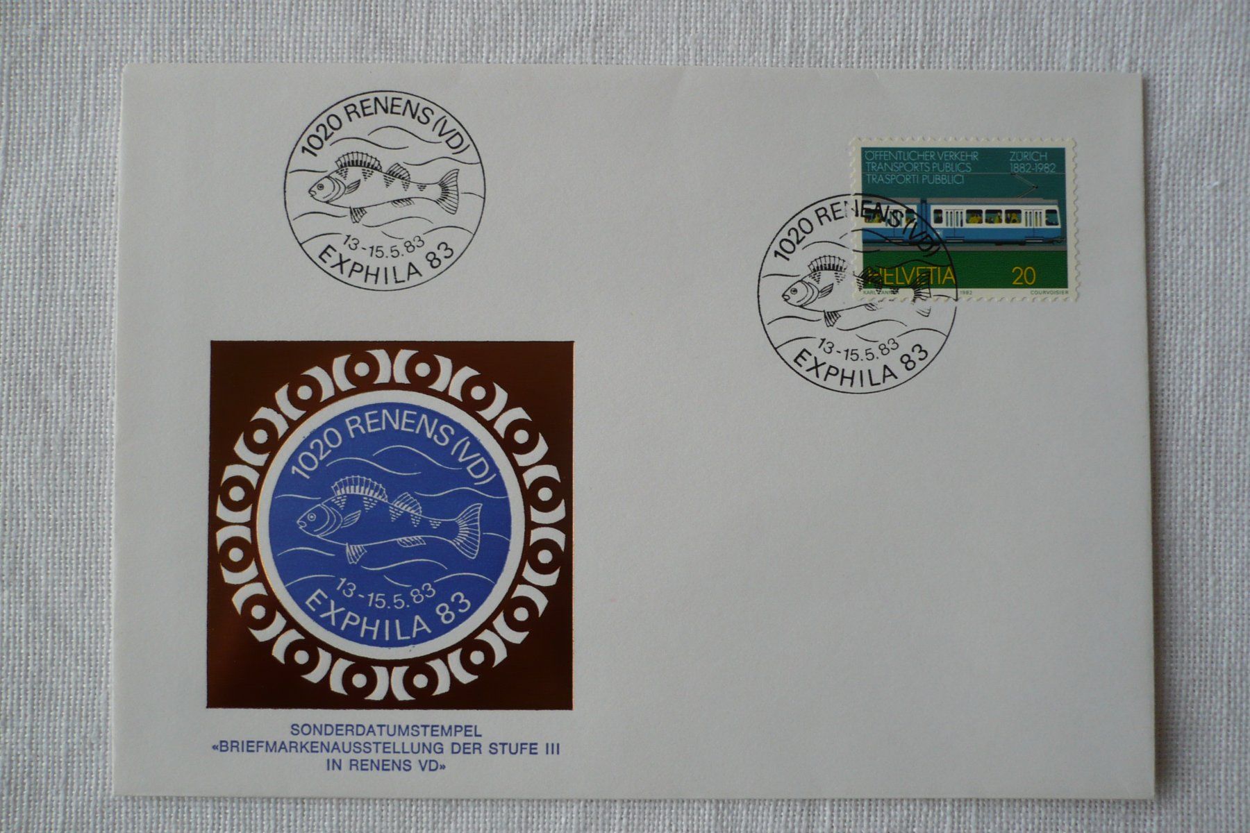 Tutti i francobolli: 1983 EXPHILA 83, Renens – Usato da Zürich venduto da saltandpepper008