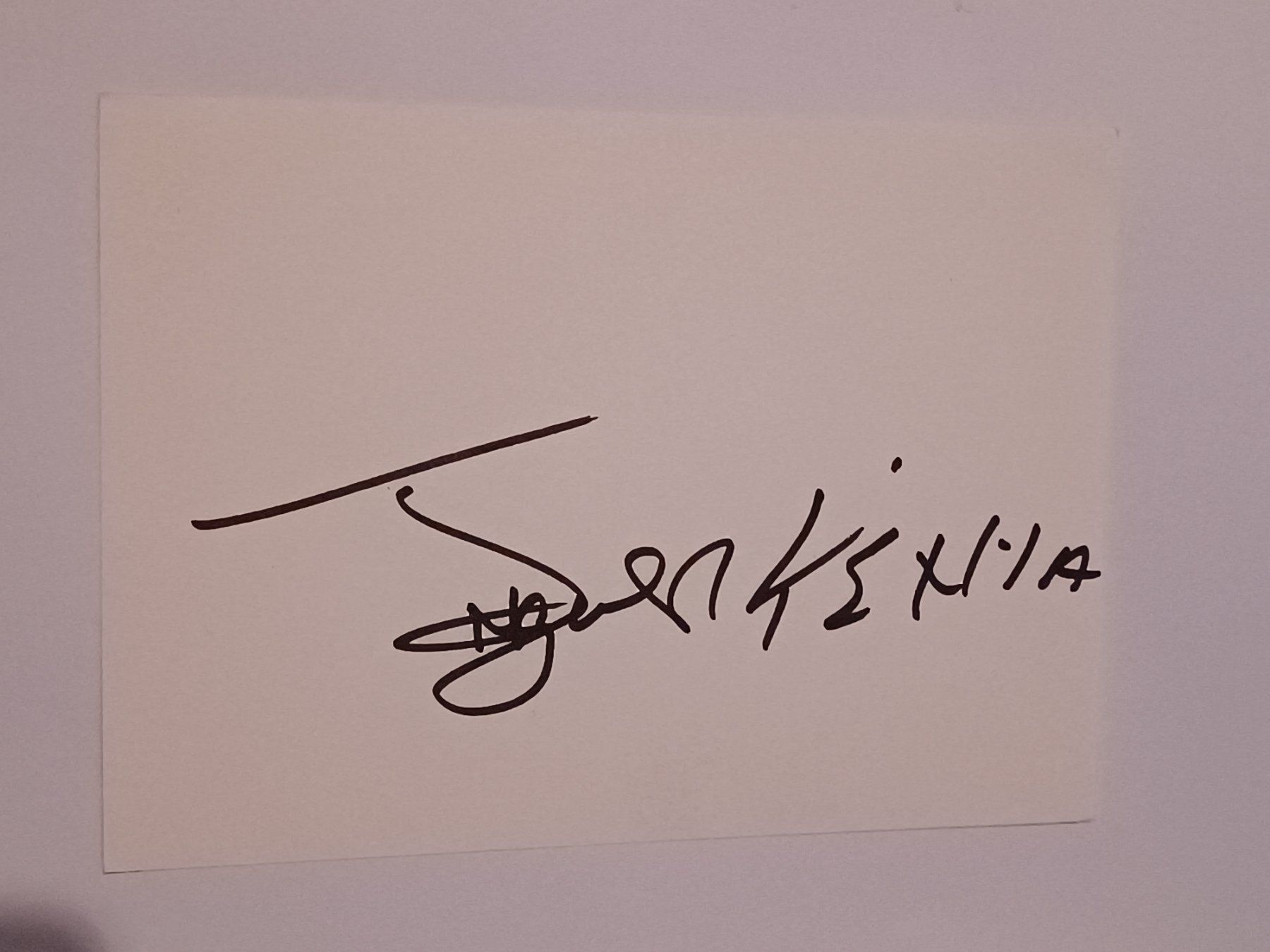 Autografi: John Ngugi - Olympiasieger - handsigniert – Usato da Menziken venduto da Artographs