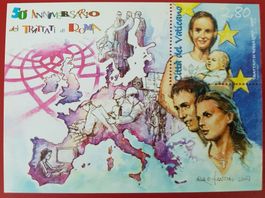 VATIKAN BLOCK 50 JAHRE EU TRATTI DI ROMA 2007** POSTFRISCH