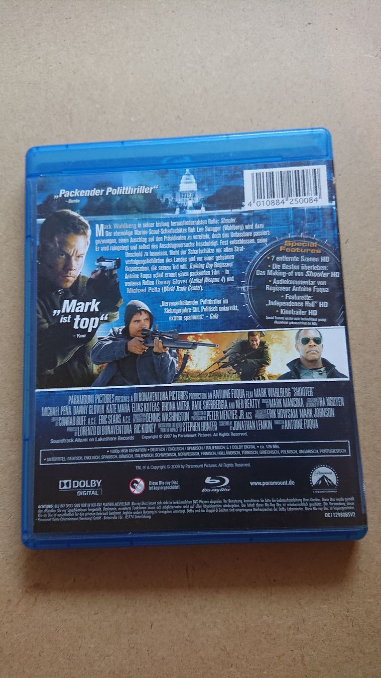 Tutti i DVDs: Shooter Blu-ray – Usato da Chur venduto da FreakofRarity 1