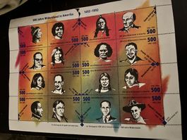 Briefmarken 500 Jahre Widerstand in Amerika