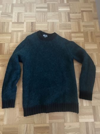 COS Wollpullover Gr. M grün/schwarz Damen Winterpulli
