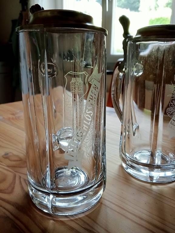 Verres: Drei Feldschlösschen Bierhumpen – D'occasion à Waldenburg par DorineS 1