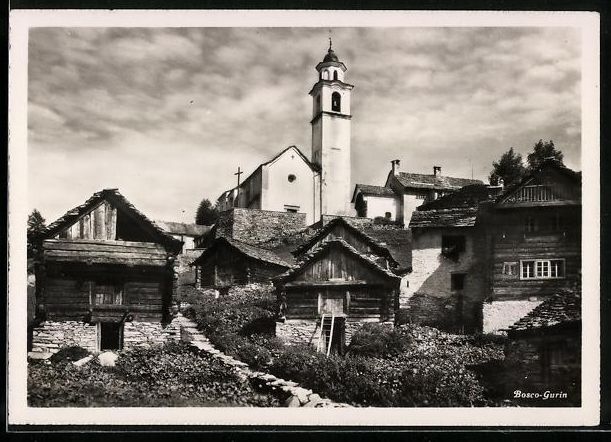 Ansichtskarten: AK Bosco-Gurin, Blick auf die Kirche – Gebraucht aus Berlin von bartko-reher