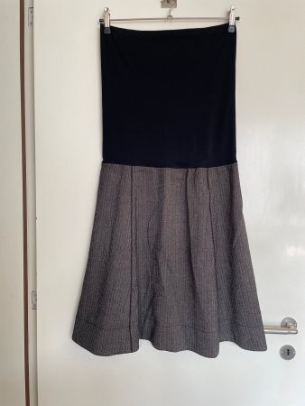 WOLFORD Kleid Bustier schwarz braun Fischgrät NP590 42 44