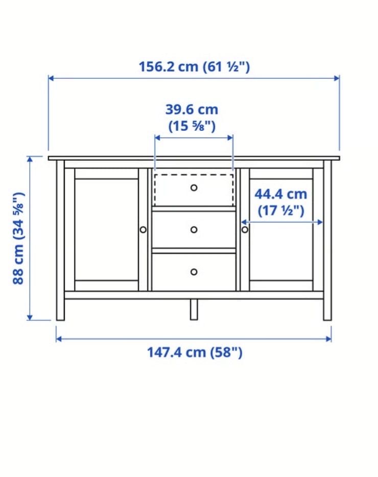 Commodes: IKEA HEMNES Sideboard weiss – D'occasion à Brunnen par blueberry888 6