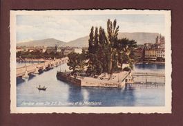 GENEVE - Île Rousseau - 1928