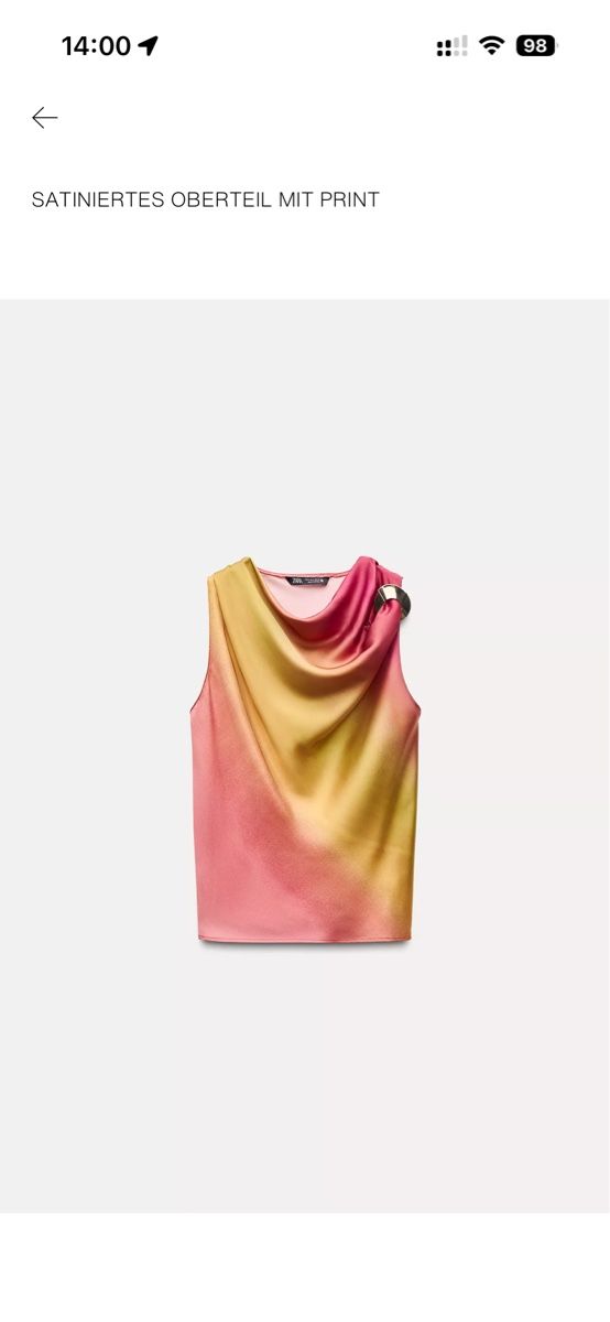 Zara Lotti di vestiti: A set Zara satinerter Oberteil +mid Rock Gr.L/M – Nuovo e nell'imballaggio originale da Pfäffikon SZ venduto da EMMA0111 3
