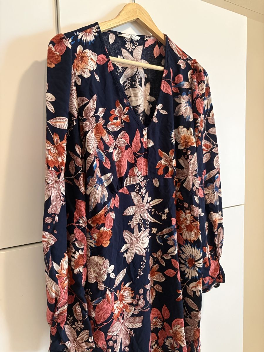 Nafnaf Vestiti: Robe Naf Naf  floral bleu taille 42  – Nuovo (secondo la descrizione) da Pully venduto da kaba07 1