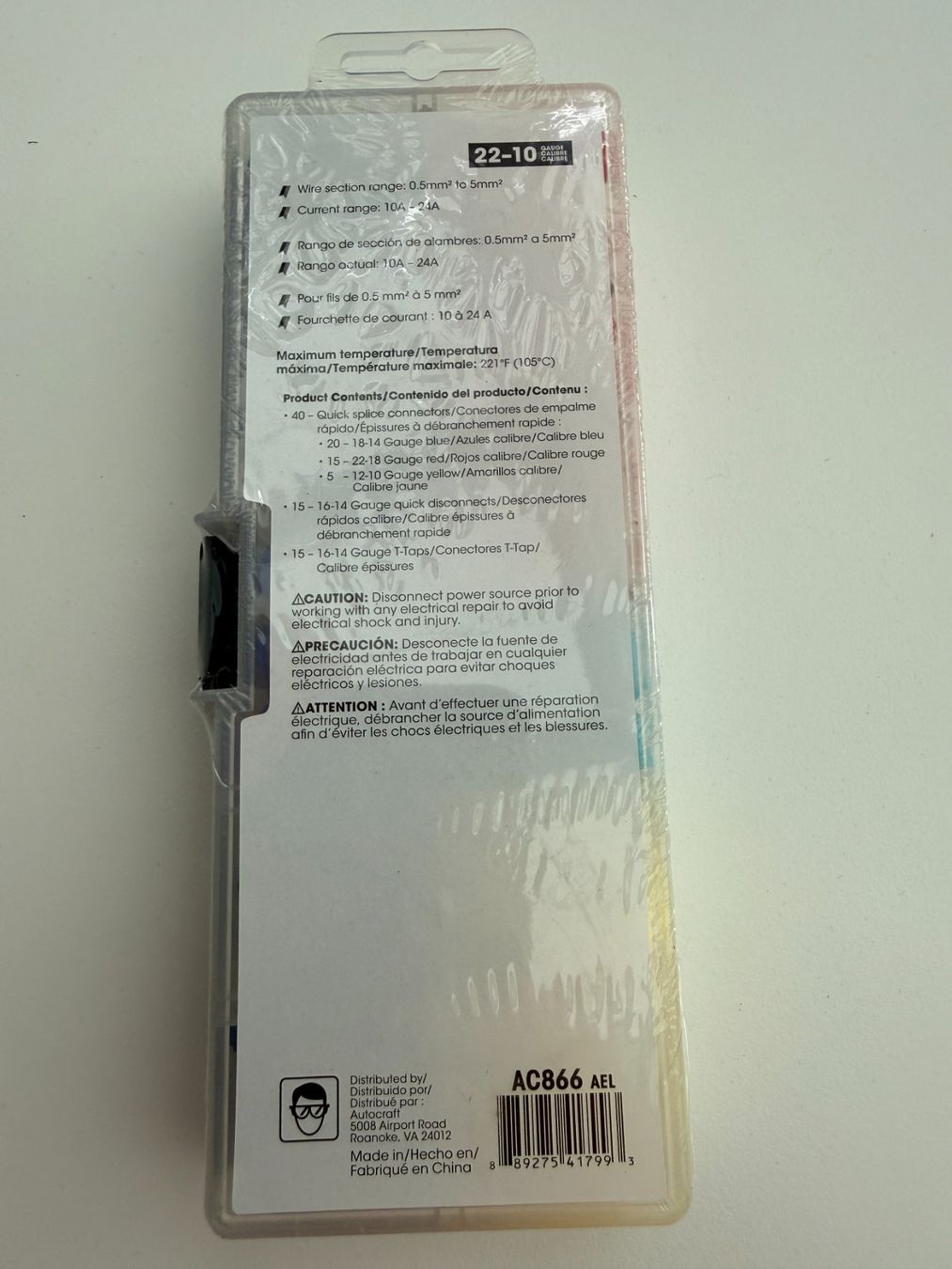 Parkside Altro Materiale elettrico: AutoCraft Quick Splice Sortiment, 70-teilig,  Fabrikneu – Nuovo e nell'imballaggio originale da Unterengstringen venduto da Tnovus 3
