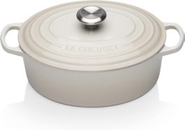 Le Creuset Bräter Signature oval 31 cm meringue - neu