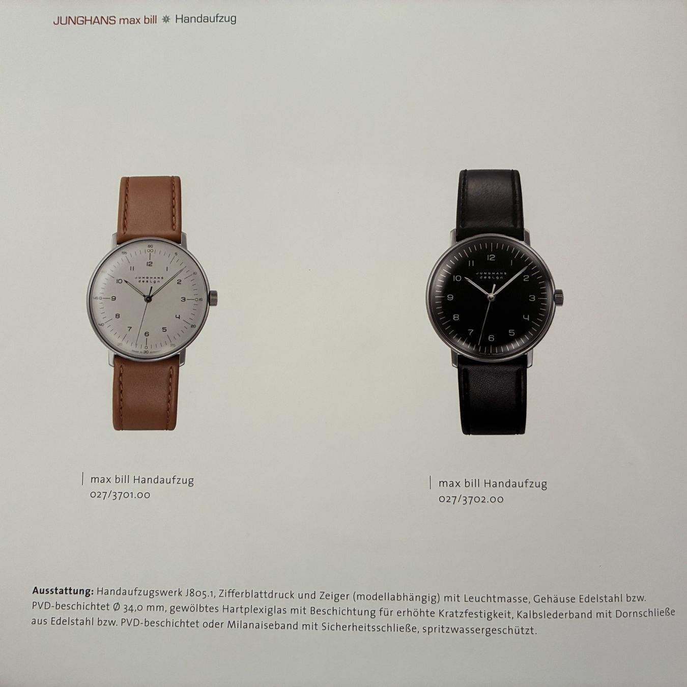 Junghans Orologi: Junghans Max Bill - Handaufzug (Neu mit Box) – Nuovo (secondo la descrizione) da Schleinikon venduto da rebberg01 7