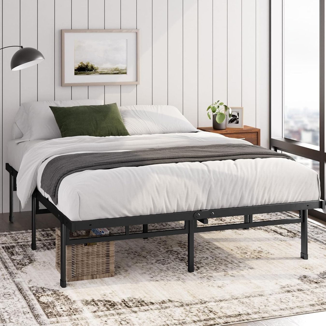 Betten: Bett 140x200x36cm Metall Plattform Bettgestell Stauraum – Neu und originalverpackt aus Herisau von Serenco 5
