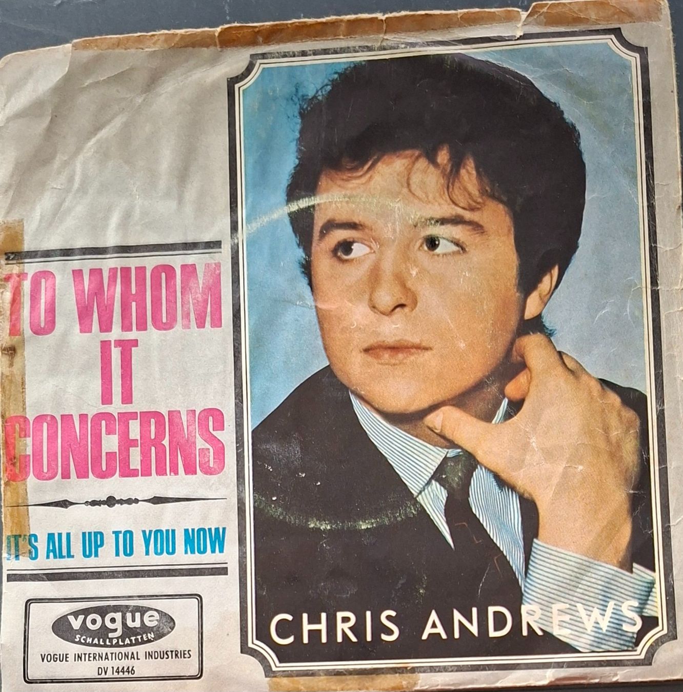 Vinyles: Vinyl Single Chris Andrews - To Whom It Concerns – D'occasion à Langenthal par Modo39