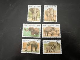 Laos 1997 Elefanten gest.  (A15)