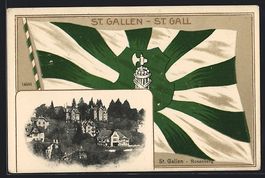 Präge-AK St. Gallen-Rosenberg, Flagge m