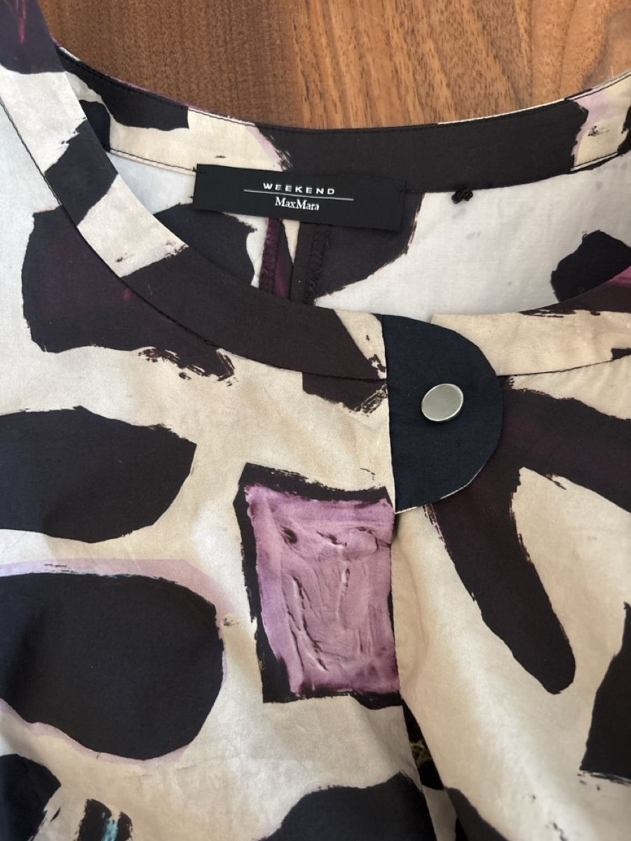 Max Mara Vestiti: Weekend Max Mara Kleid, Gr. 40, schwarz-weiss gemustert – Nuovo (secondo la descrizione) da Rothenburg venduto da Momo1302 3