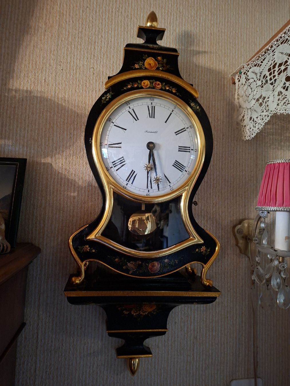 Orologi da terra & Orologi da parete: Antike Wanduhr mit Pendel, handbemalt, Sumiswald – Difettoso da Boll venduto da romanm0