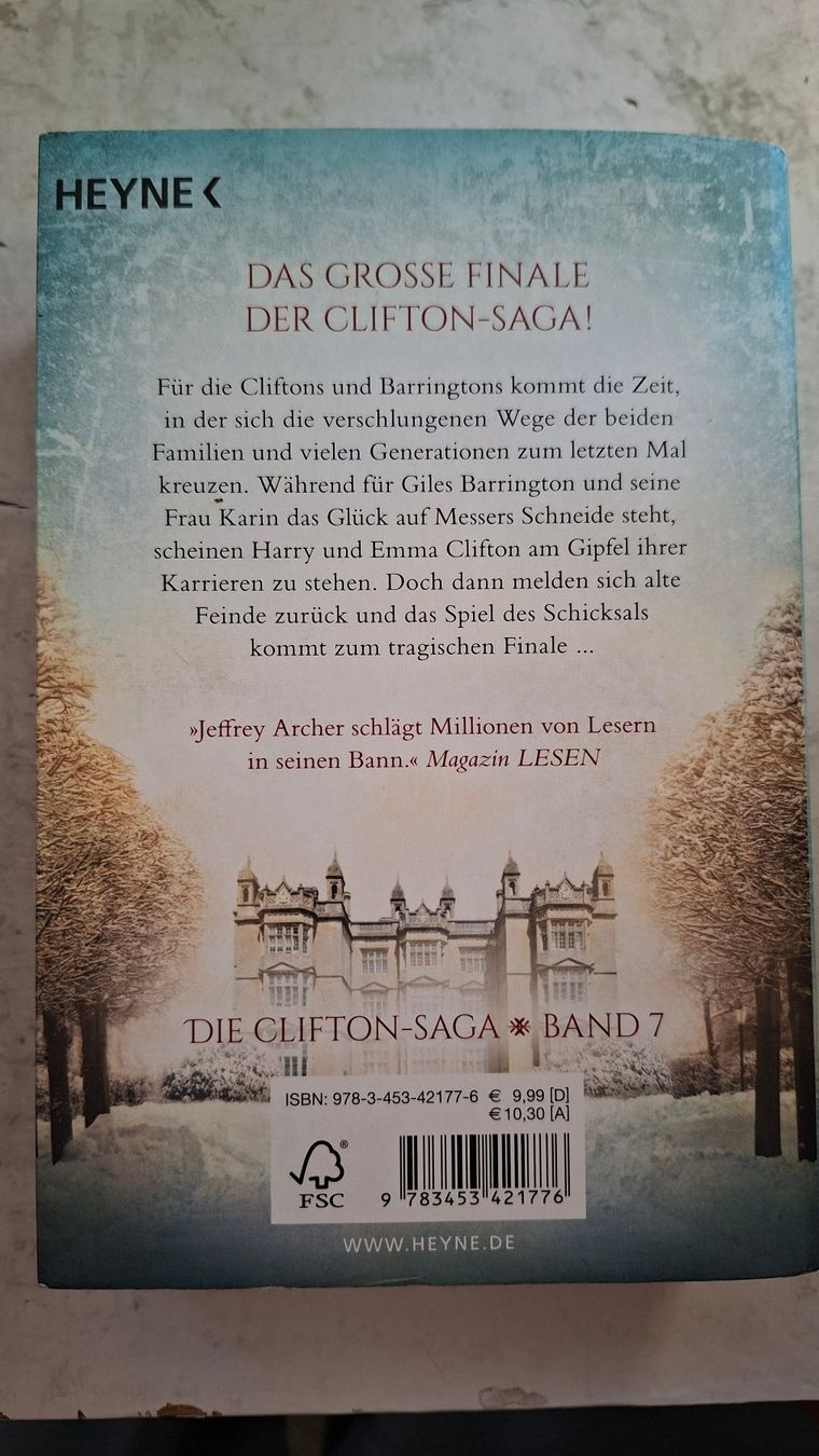 Bücher: Jeffrey Archer: Winter eines Lebens – Gebraucht aus Dietikon von Buchantiqdietikon 1
