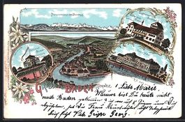 Litho Baden, Grand Hotel, Pensionat Belv