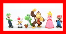 Super Mario Set Figuren Luigi Donkey Kong Peach Yoshi NES