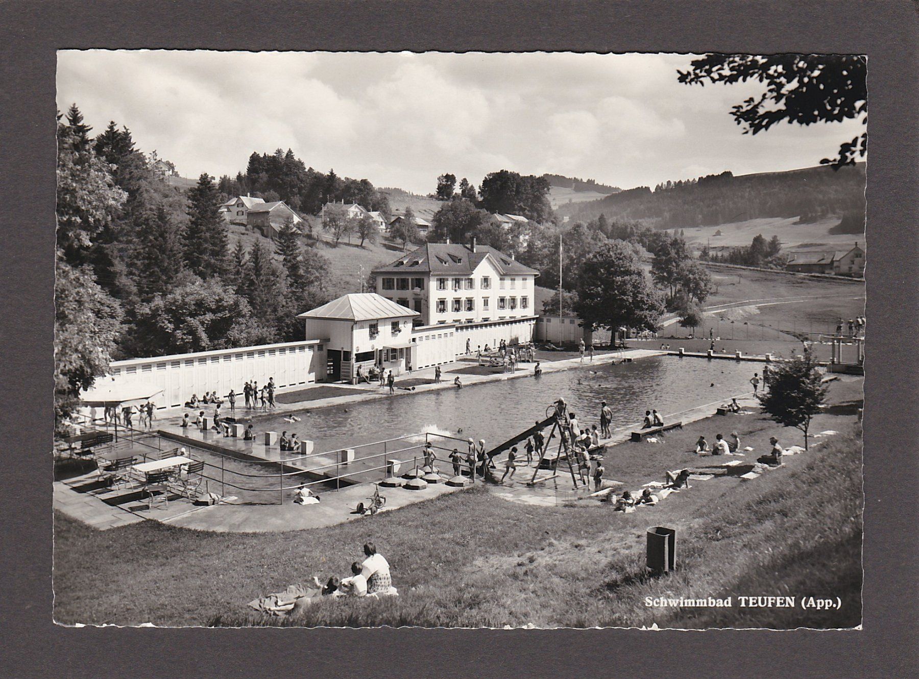 Cartoline postali: TEUFEN Schwimmbad, 1965 – Usato da Reiden venduto da cinfis