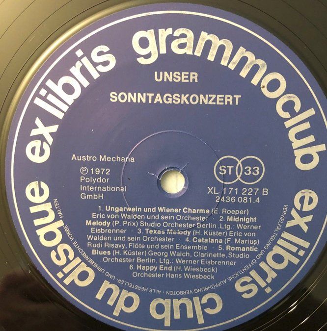Dischi in vinile: Unser Sonntagskonzert (2 LPs) – Usato da Grüningen venduto da azulvinyl 6