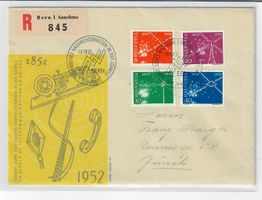 1952 FDC 100 Jahre Nachrichtenwesen