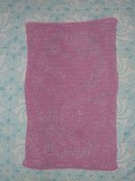 Häkeldeckeli, rosa, Vogelmotiv, Handarbeit, Boho-Style