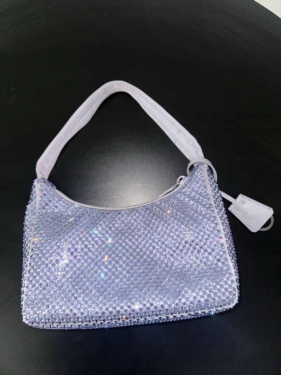Prada Taschen für Damen: Prada Re-Edition 2000 Mini Handtasche Crystal Lila Limited – Gebraucht aus Zürich von kiflicaodcokolade 2