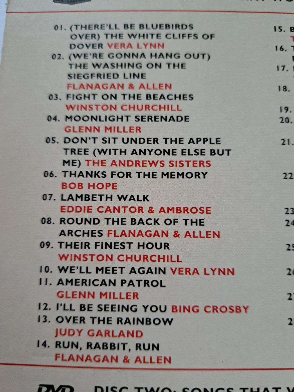 CDs: CD + DVD Songs That Won the War – Gebraucht aus Pully von bro_n52j 3
