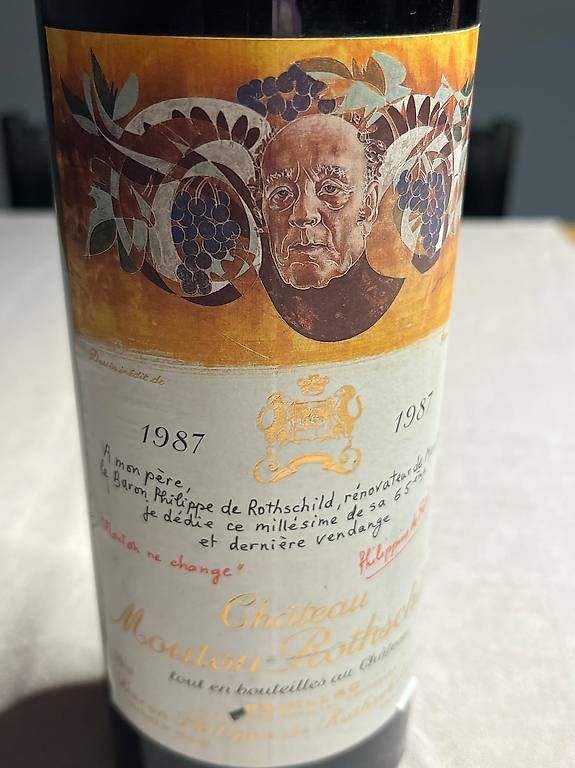 Mouton Rothschild Vino: Wein Mouton Rothschild 1987 – Usato da Tagelswangen venduto da Milena2 1