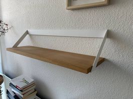 Wandregal Ribbon (Mobitare) aus Eiche / Metal - neu Pfister