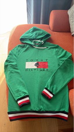 Tommy Hilfiger Kapuzenpullover grün neuwertig