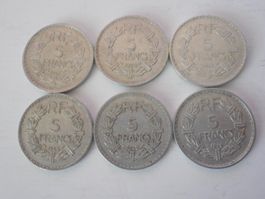 Frankreich 5 Francs 1945-1950  Alu