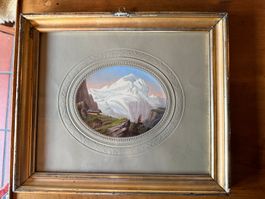 Jungfrau-Region mit Almhütte, um 1850, unsigniert