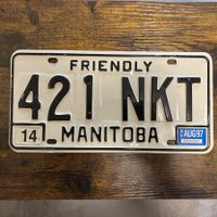 🇨🇦 1997 Vintage Autonummer - Manitoba 421 NKT - Kanada