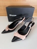 Pumps Sling Grösse 39 schwarz mit rosa Schleife Dune London
