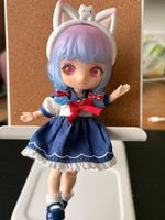 LIRORO Sammelpuppe Anime Stil mit Zubehör blau guter Zustand