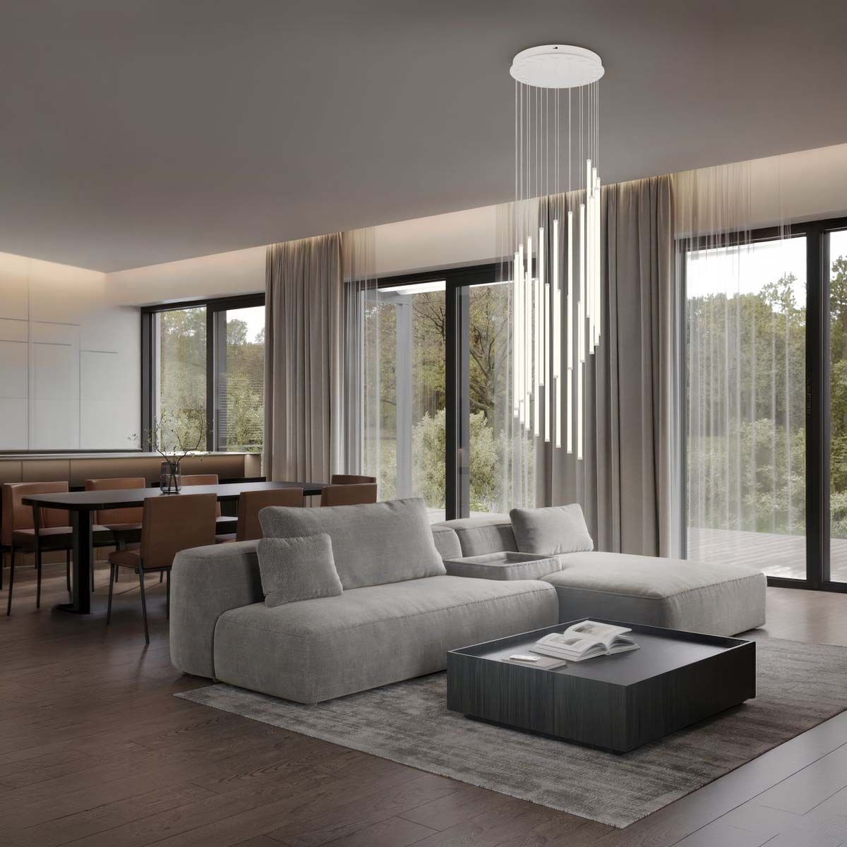 Lampadari & plafoniere: LED Pendelleuchte, Grey, 300 cm Höhe – Nuovo (secondo la descrizione) da Kreuzlingen venduto da Smart-Light 1