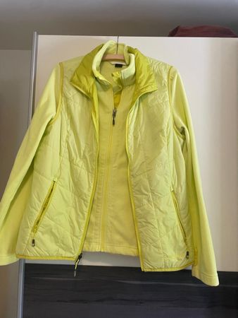 Damen Steppjacke mit Fleece Grösse 44, neongelb