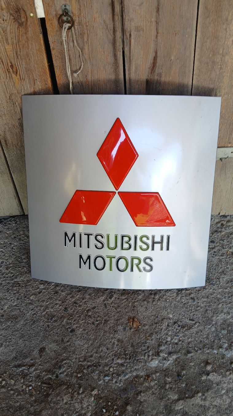 Mitsubishi Insegne: Mitsubishi Schild – Usato da Schwarzenberg LU venduto da mai_cyk6