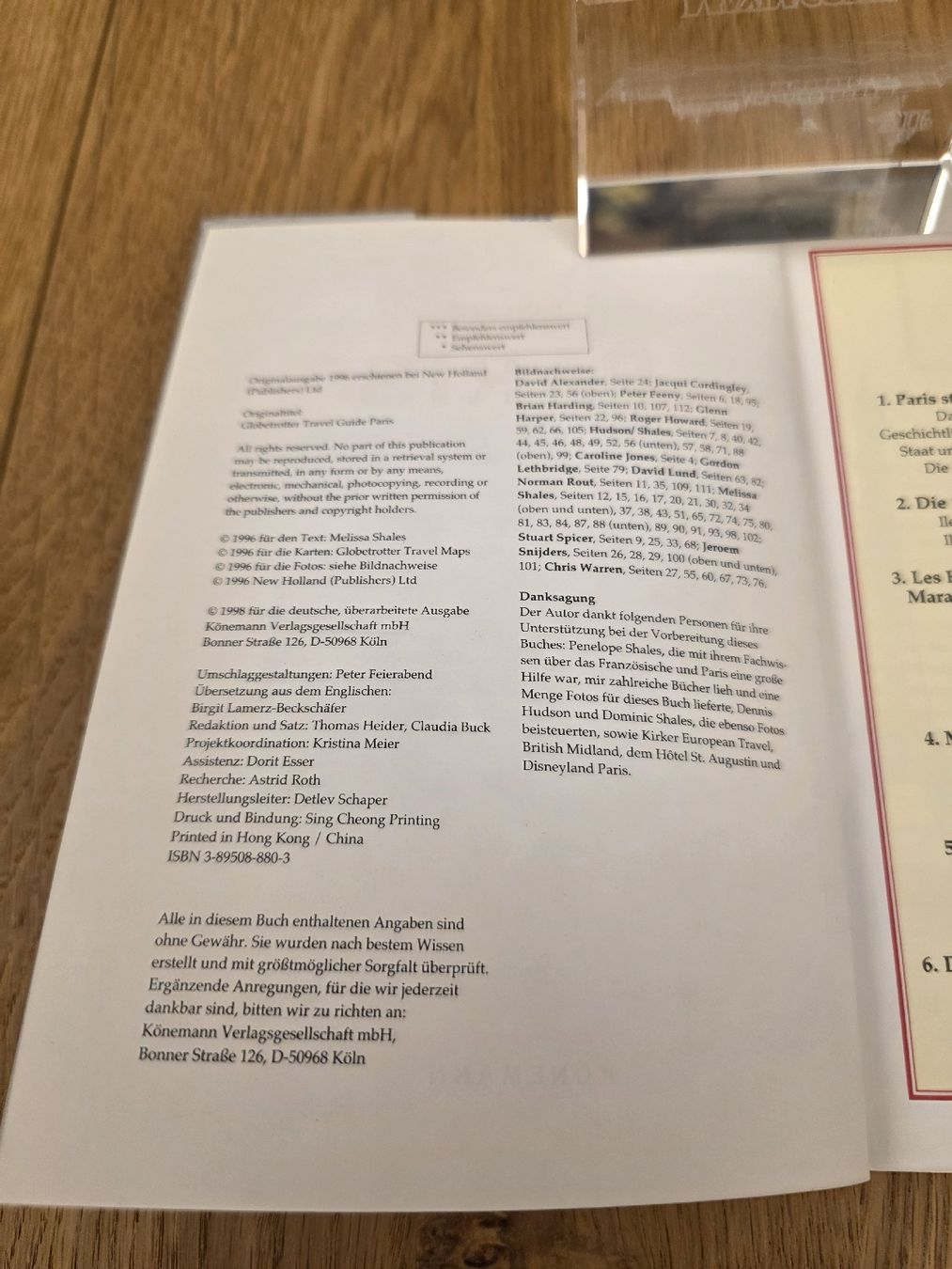 Libri: PARIS Reiseführer Könemann 1996 – Usato da Zürich venduto da Zanoni 4
