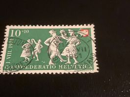 Trüllpolka ZNr. B52 1951 Vollstempel Aarau